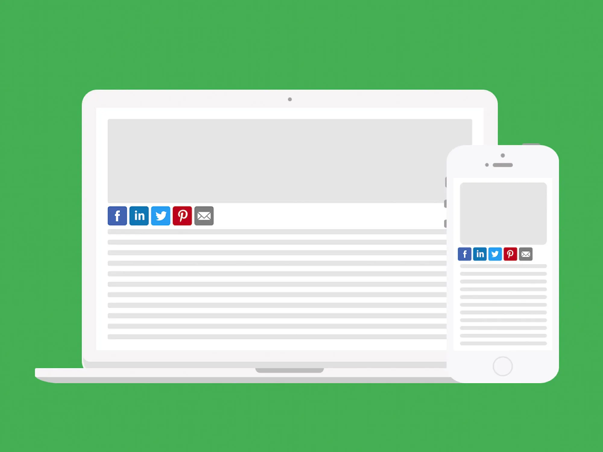 social media follow buttons