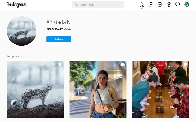 #instadaily screenshot from Instagram